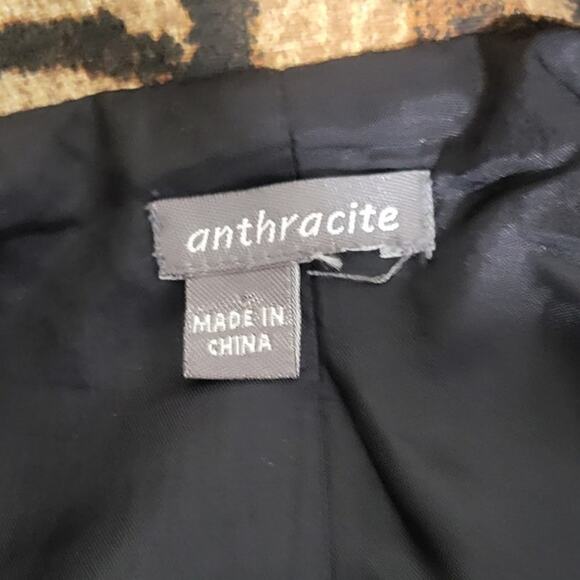 Anthracite Anthropologie Jacket Womens Size X-Large Cheetah Print 2 Button NWOT - Picture 10 of 11